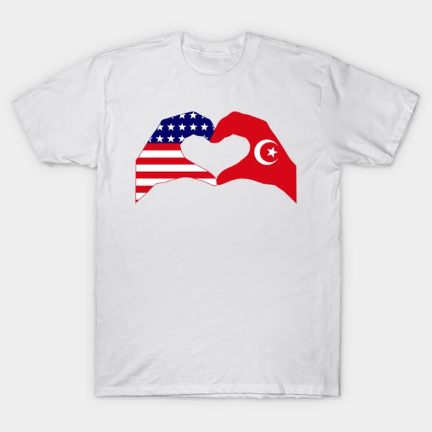 We Heart USA & Islam Patriot Flag Series T-Shirt by Village Values